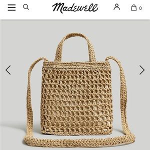 Madewell Small Transport Crossbody: Straw Addition in Desert Dune